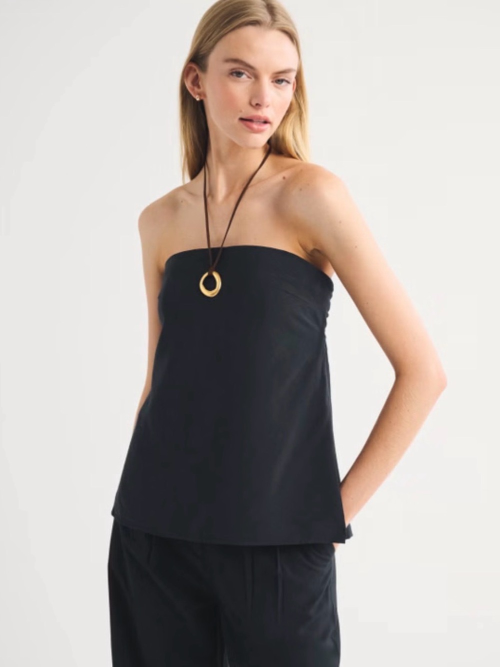 Abercrombie and Fitch Strapless Black Tube Top